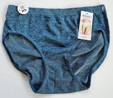 JOCKEY Women's 5 Smooth  Shine Hi Cut Underwear Panties 1 pr Teal