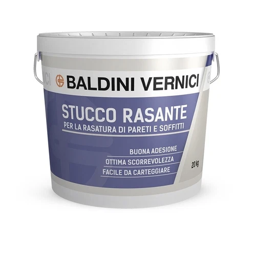 STUCCO RASANTE IN PASTA BIANCO PER INTERNI KG. 20 RASATURA DI MURI E SOFFITTI