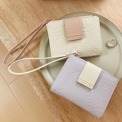 Monedero vintage con flores y cremallera en relieve para mujerε D4P7 - Imagen 12 de 19
