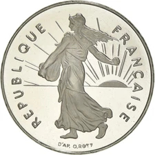 [#183718] Coin, France, Semeuse, Franc, 1999, Proof, MS(65-70), Nickel, KM:925.2