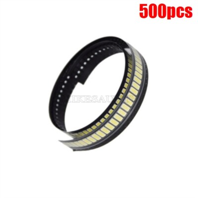 500Pcs 7030 Smd Led High Power Cold White 6V 90Lm Tv Television Backlit Diode gf