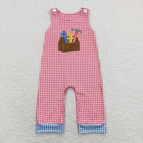 Summer Clothing Toddler Baby Boys Embroidery Tool Romper - Picture 1 of 6
