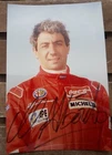 Michele Alboreto Autograph Alfa Romeo Corse 1995 Authenticated Official Photo