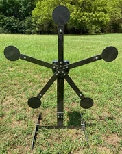 22LR Rimfire Texas Star “No Weld” Reactive Steel Shooting Target - 6in Paddles