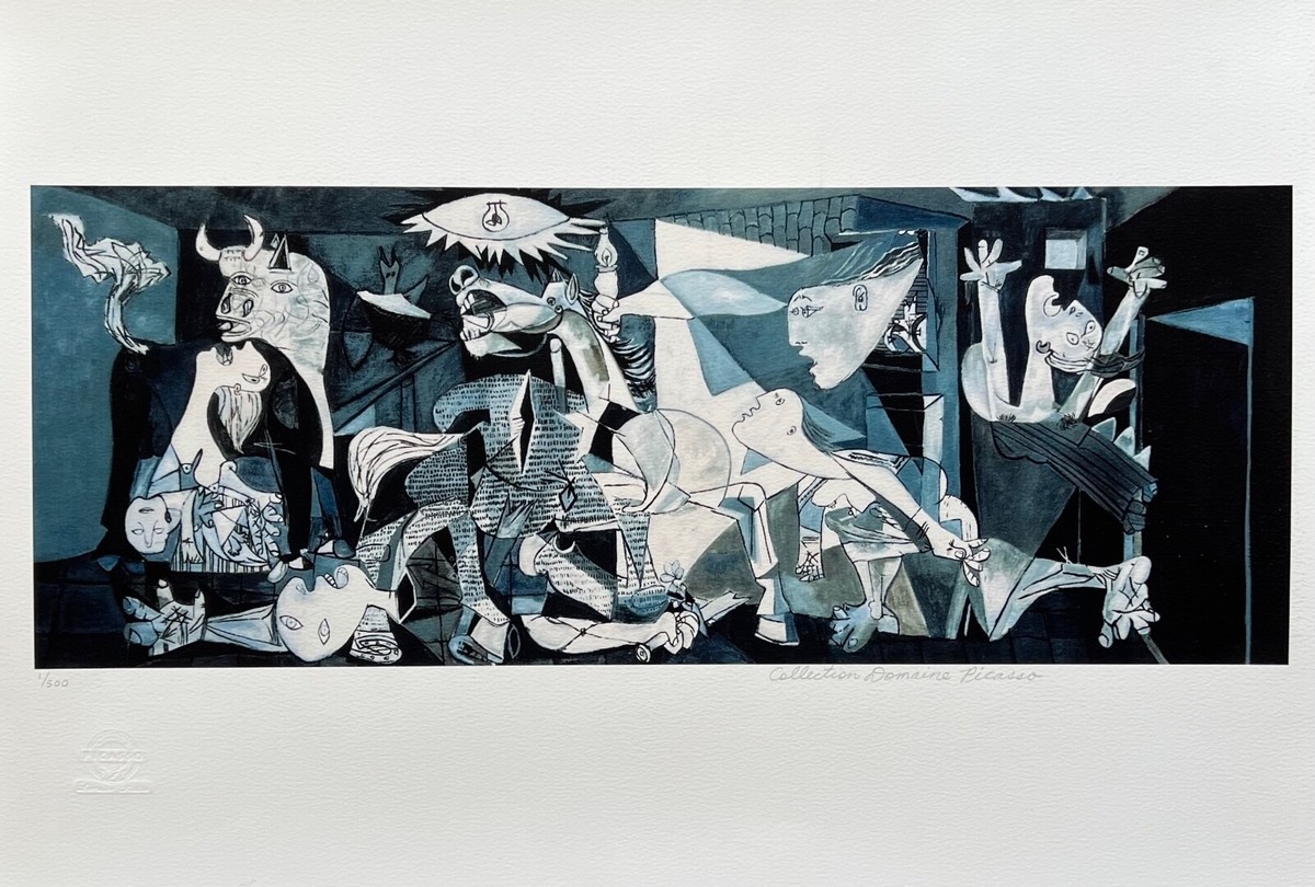 完売品・定価69300円henderscheme・meadow guernica Pablo Picasso GUERNICA Estate Signed Stamped Limited Edition
