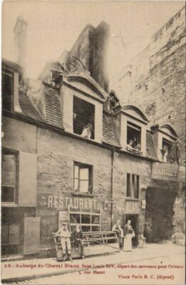 CPA PARIS 6e 5, rue mazet Auberge du Cheval Blanc (978544)