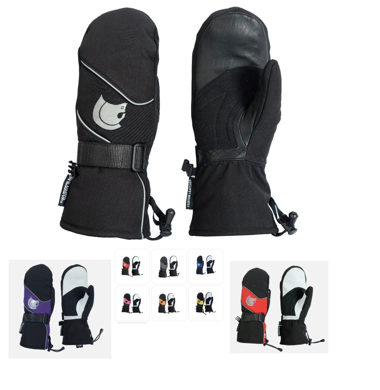 Premium Mens Mittens Ski Gloves Winter Waterproof Warm Thermal 3M Thinsulate