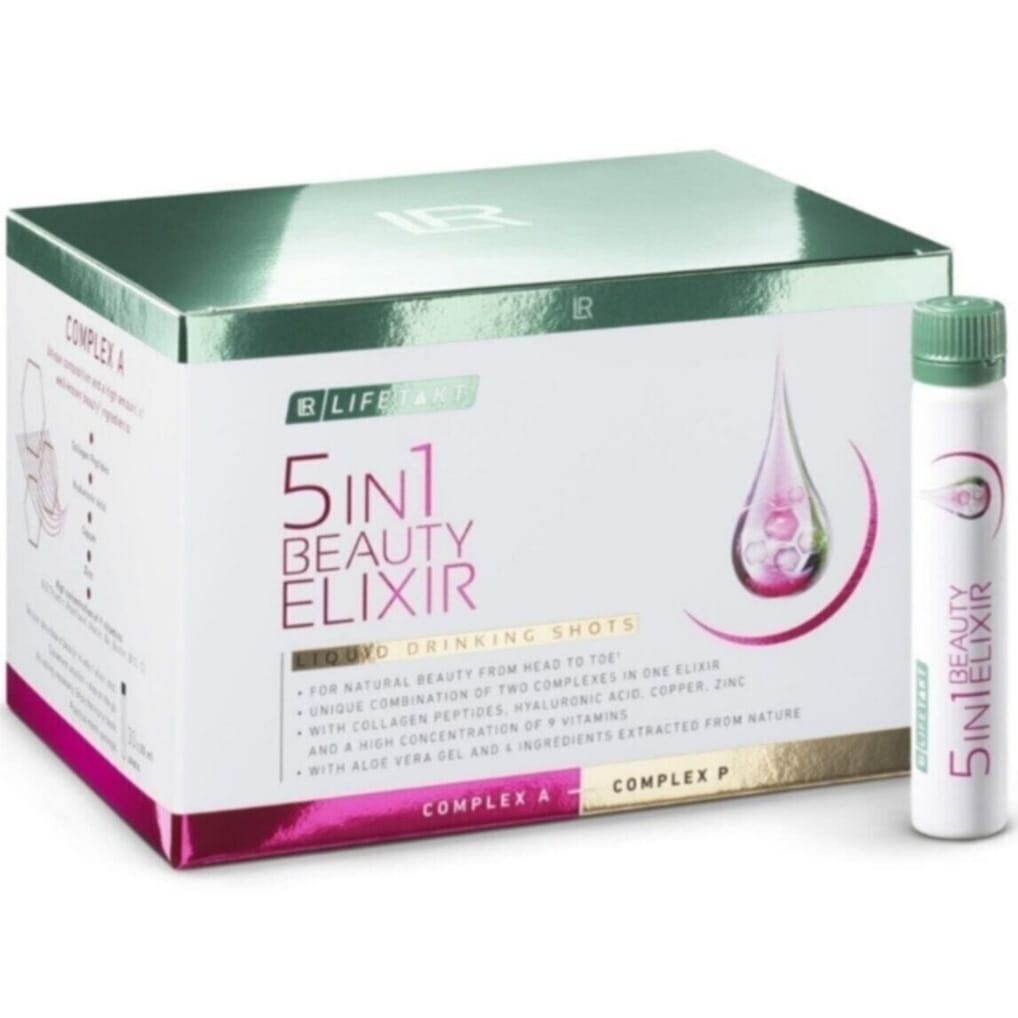 LR 5in1 Beauty Elixir 30x25ml Liquid Collagen Shots Refreshing Exp