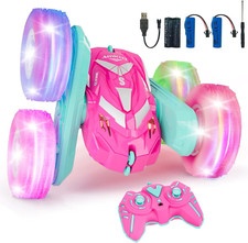 Remote Control Car for Girls 3-12 with Flashing Light, Toys 4 5 6 7 8 9 Years...
