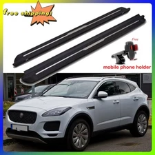 2PCS Side Steps Running Boards Fits For Jaguar E-PACE 2017-2024 Nerf Bars Pedals