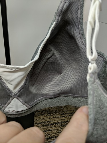 Playtex Play Women's Size Large M462 Wirefree True Support Gray /White Bra - Picture 7 of 8