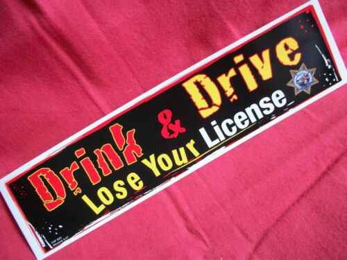 Drink & Drive Lose Your License Sticker Decal  - Afbeelding 1 van 1