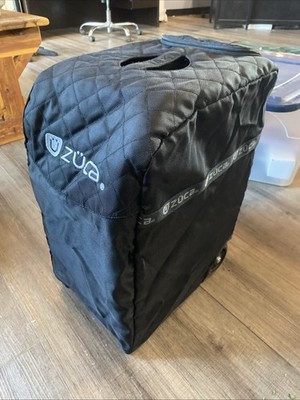Zuca Obsidian Black Travel Sport Bag Airport Seat With Wheels W/ Cover