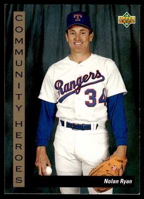 1992 Upper Deck Community Heroes Nolan Ryan Texas Rangers #37
