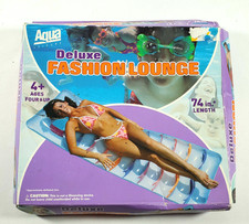 Aqua Leisure Swimming Float 74 Inch Deluxe Fashion Lounge Inflatable Water Mat