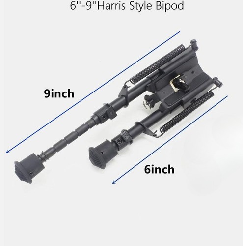 Bipieds réglables pour fusil entièrement en métal style Harris 6-9 pouces avec support adaptateur Mlok - Photo 4/12