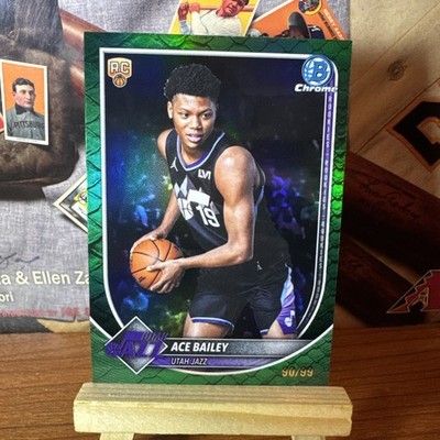 2025-26 Ace Bailey Bowman Chrome RC BCV-5 Green Reptilian Refractor /99 SSP!