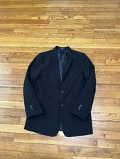 CHAPS Boys Blazer Black 2 Button Sport Jacket Youth Size 18 Regular Fit