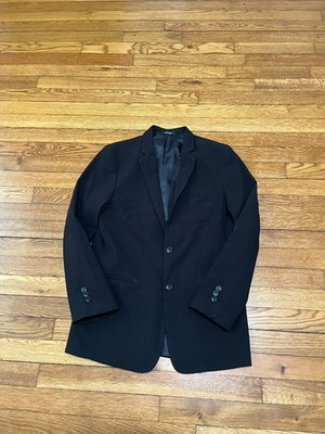CHAPS Boys Blazer Black 2 Button Sport Jacket Youth Size 18 Regular Fit