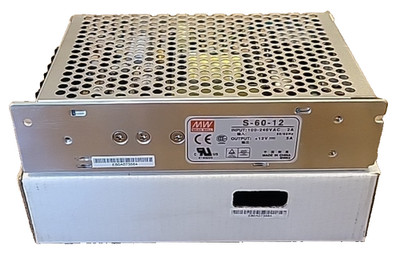 Mean Well  S-60-12 Industrial Power Supply 100-240VAC 12V 60 Watt *NEW*