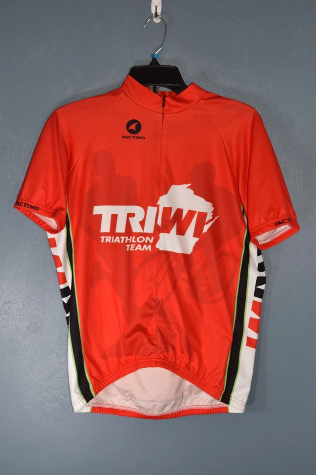 Pactimo cycling / Tri jersey size Large, 3/4 zip, TriWi - Image 2 of 4