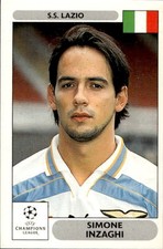 figurina Champions 2001 Panini New #93 Simone Inzaghi S.S. Lazio