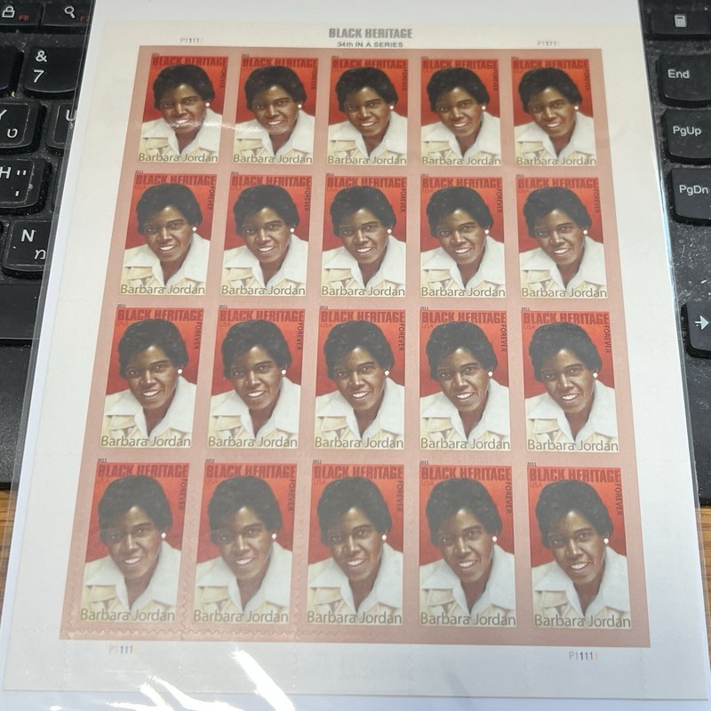 US Scott #4565 2011 Barbara Jordan Forever Sheet of 20 Stamps at Face!!