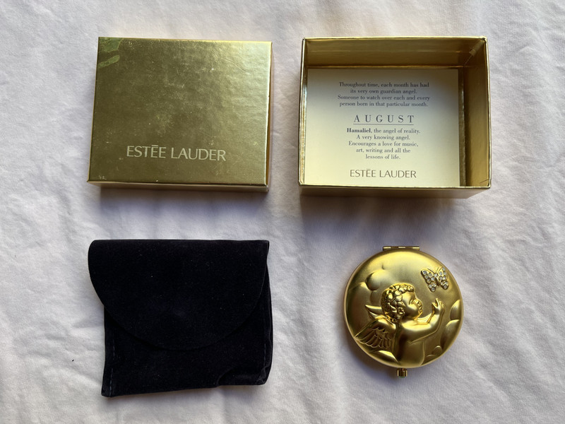Vintage Estee Lauder Compact August Angel - Never Used