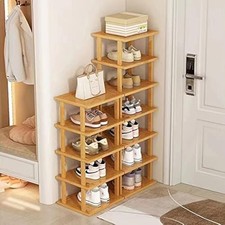 Bamboo Shoe Rack 12 Tier- Vertical Shoe Rack ...