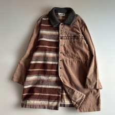 ISSEY MIYAKE Cotton Corduroy Shirt Jacket Collared Vintage