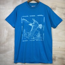 Vintage 80s Hanes 50/50 Soaring Eagle Single Stitch T Shirt Sz Medium