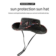 Ethnic style retro washed ethnic style hiking...
