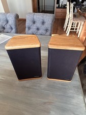 Advent Mini Speakers Pecan Hardwood New Audio Caps New Woofers Total Rebuild
