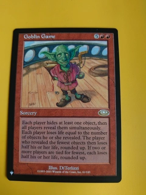 Goblin Game. Rare Sorcery Planeshift Mystery Booster MTG Card. - Image 2 of 4