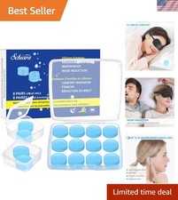 Comfortable Waterproof Silicone Ear Plugs - Perfect for Swimming Sleeping