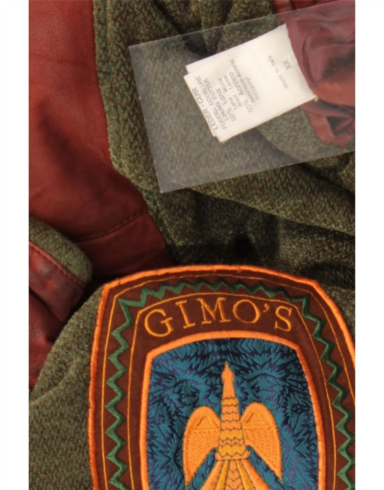 GIMO'S Mens Leather Coat UK 44 2XL Brown Leather BG10 - Image 3 of 3