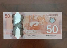 Canada 50 Dollars 2012  AU "AHW0150001" Wilkins-Macklem