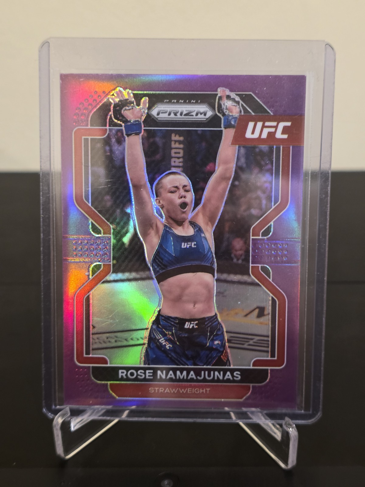 2022 Panini Prizm UFC Purple Prizm /149 Rose Namajunas #142