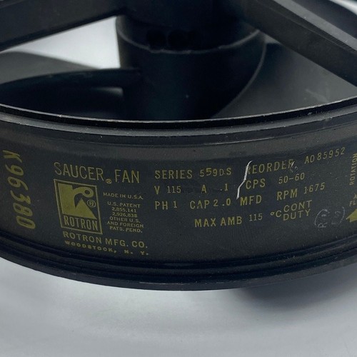 559DS ROTRON 1675RPM 115V 1PH SAUCER COOLING FAN - Picture 2 of 2