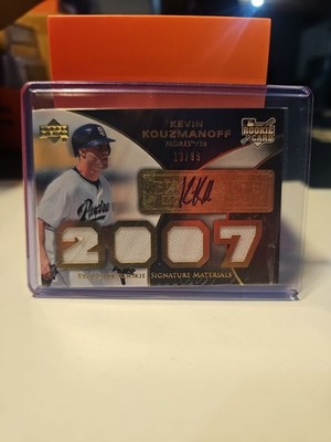 Upper Deck Exquisite Rookie Signatures Kevin Kouzmanoff Gold Auto /99 Padres