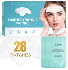 28 Pcs Forehead Wrinkle Patches - anti Wrinkle Facial Patches with Collagen and 