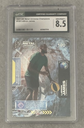 2021 Upper Deck #100 LeBron James CGC 8.5 NM/Mint+; MU Champions