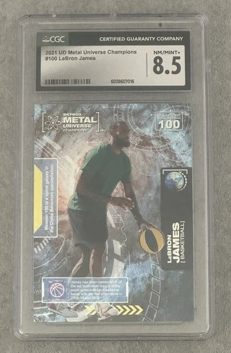 2021 Upper Deck #100 LeBron James CGC 8.5 NM/Mint+; MU Champions