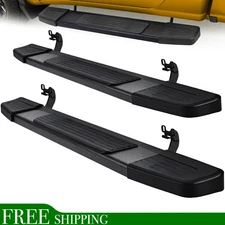 Flat Pedal For 2004-2014 Ford F150 Regular Cab 6" Running Board Nerf Bar Black