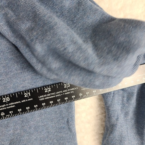 Jos A Bank Traveler Sweater Mens Large Blue Pima Cotton Quarter Zip Sweatshirt - Picture 5 of 10