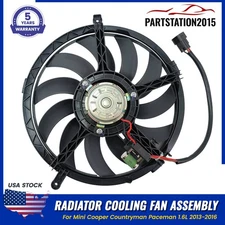 Fits Mini Cooper Countryman Paceman 1.6L 2013-2016 Radiator Cooling Fan Assembly