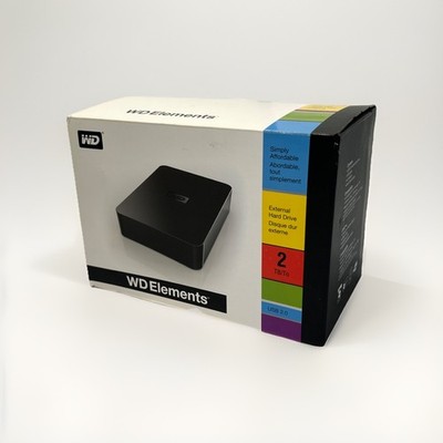 Western Digital (WD) Elements Desktop 2TB External Hard Drive USB 2.0
