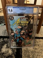 CGC 9.6 White Pages Action Comics #578 (1986) Superman DC Comics