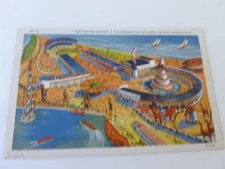 1933 Chicago World's Fair Postcard Of Enchanted Island Children's Playground #2