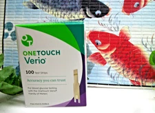 New  SEALED  100 Count  OneTouch  Verio Glucose Blood Test Strips   EXP  6-11-26